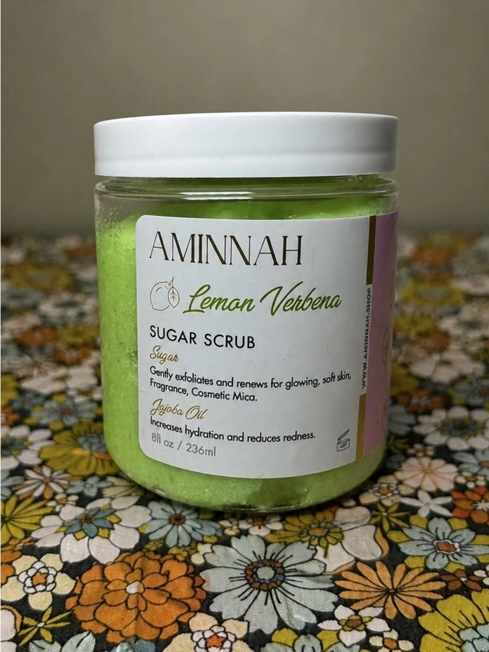 Aminnah Lemon Verbena Sugar Scrub